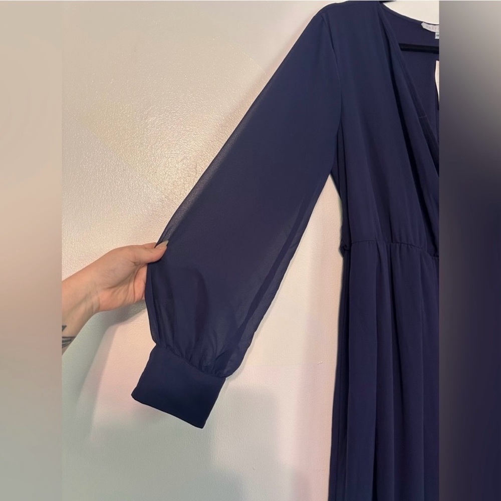Baltic Born Lydia Navy Long Sheer Sleeve Maxi Dress Size XXXL - Picture 5 of 8